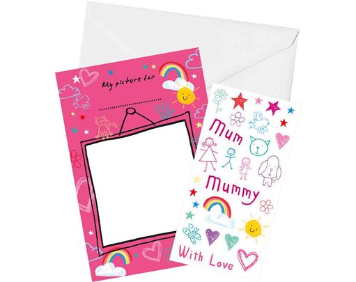 MOTHERS DAY COLOUR IN CARD