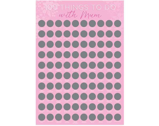MOTHERS DAY 100 THINGS WITH MUM POSTER