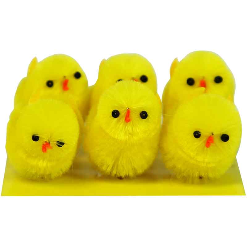 6PC YELLOW CHICKS