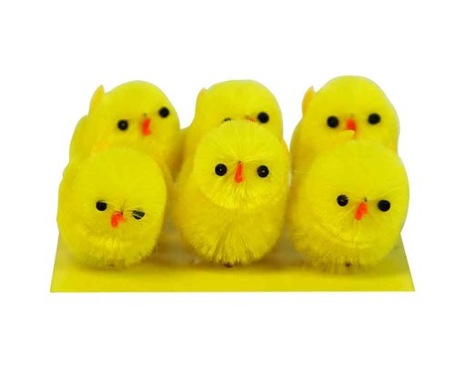 6PC YELLOW CHICKS