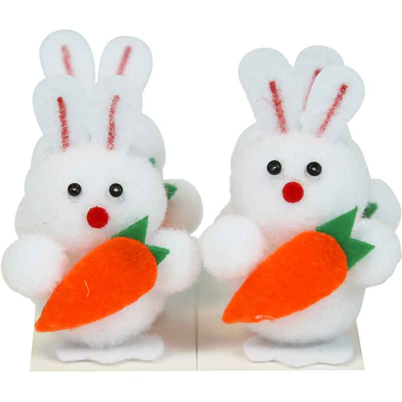 4PK BUNNYS WITH CARROT