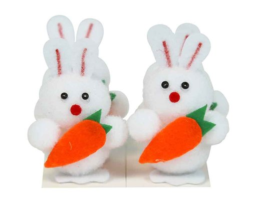 4PK BUNNYS WITH CARROT