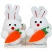 4PK BUNNYS WITH CARROT
