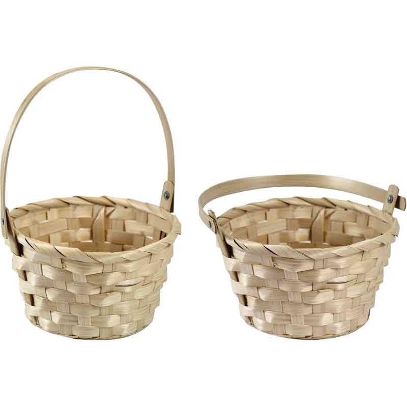 EASTER BEIGE MEDIUM BASKET 12S