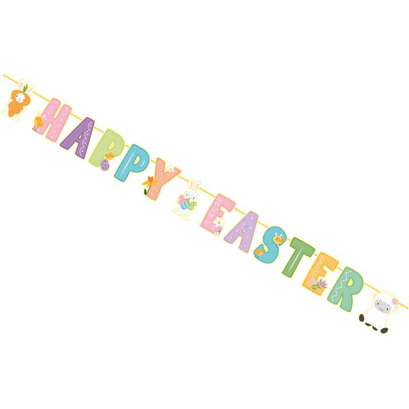 HAPPY EASTER DIE CUT BANNER