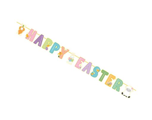 HAPPY EASTER DIE CUT BANNER