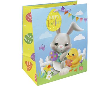 EASTER BUNNY LARGE GIFT BAG 12S