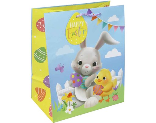 EASTER BUNNY LARGE GIFT BAG 12S