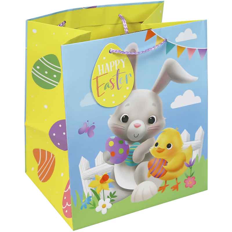 EASTER BUNNY MEDIUM GIFT BAG 12S