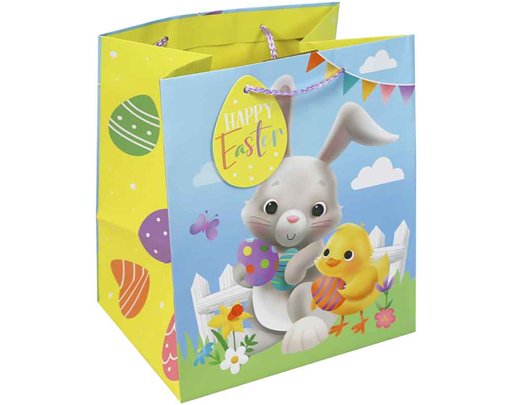EASTER BUNNY MEDIUM GIFT BAG 12S