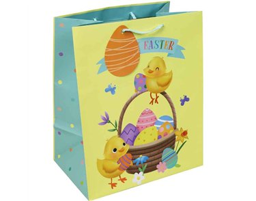 EASTER CHICK LARGE GIFT BAG 12S