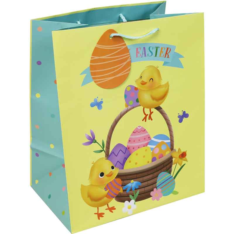 EASTER CHICK LARGE GIFT BAG 12S