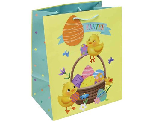 EASTER CHICK LARGE GIFT BAG 12S