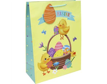 EASTER CHICK XLG GIFT BAG 12S