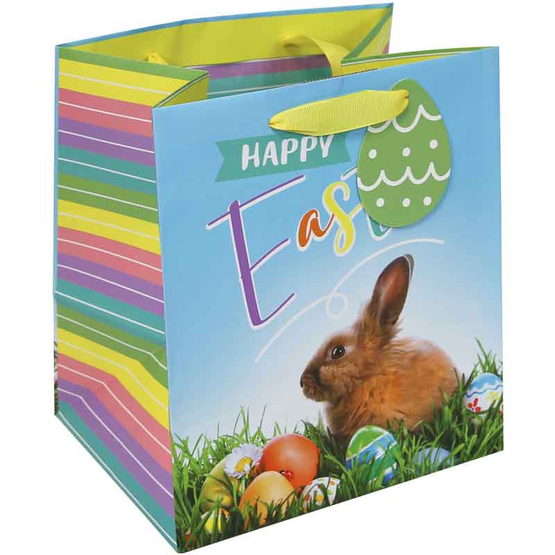 PHOTO EASTER BUNNY MEDIUM GIFT BAG 12S