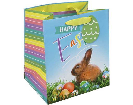 PHOTO EASTER BUNNY MEDIUM GIFT BAG 12S