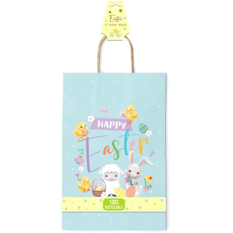 6PK 2ASST EASTER TREAT BAGS