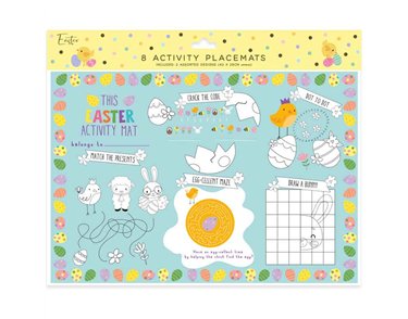 8PK EASTER ACTIVITY PLACEMATS