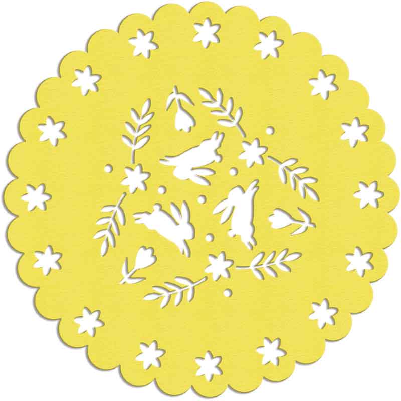 2PK EASTER FELT PLACEMATS