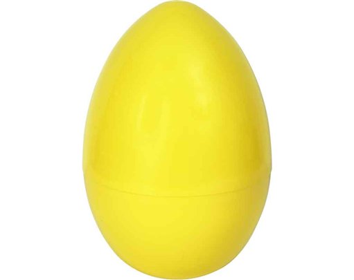 14in YELLOW JUMBO PLASTIC EGG 6S