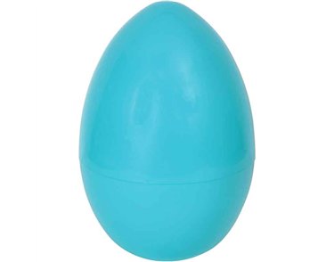 12in BLUE EXTRA LARGE PLASTIC EGG 6S