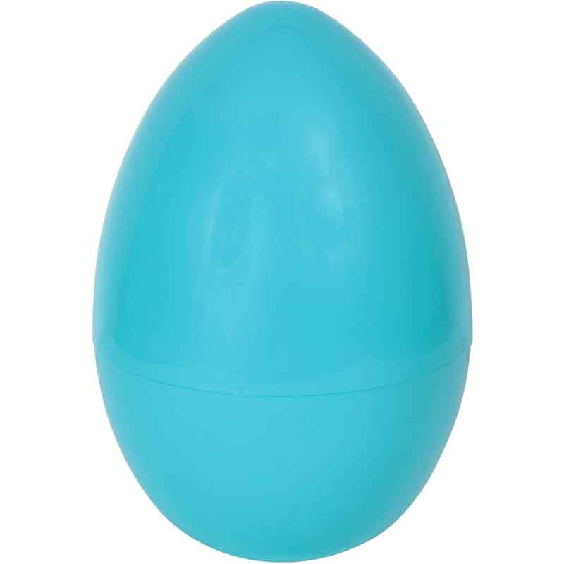 12in BLUE EXTRA LARGE PLASTIC EGG 6S