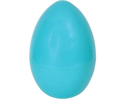 12in BLUE EXTRA LARGE PLASTIC EGG 6S