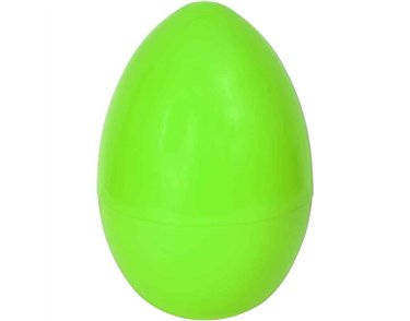 12in GREEN EXTRA LARGE PLASTIC EGG 6S