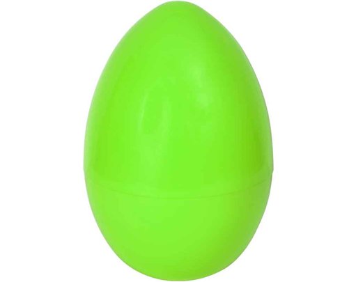 12in GREEN EXTRA LARGE PLASTIC EGG 6S