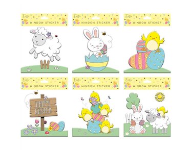 6in EASTER WINDOW STICKER