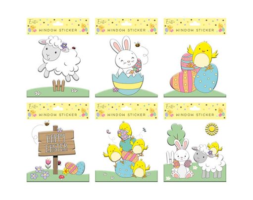 6in EASTER WINDOW STICKER