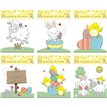 6in EASTER WINDOW STICKER