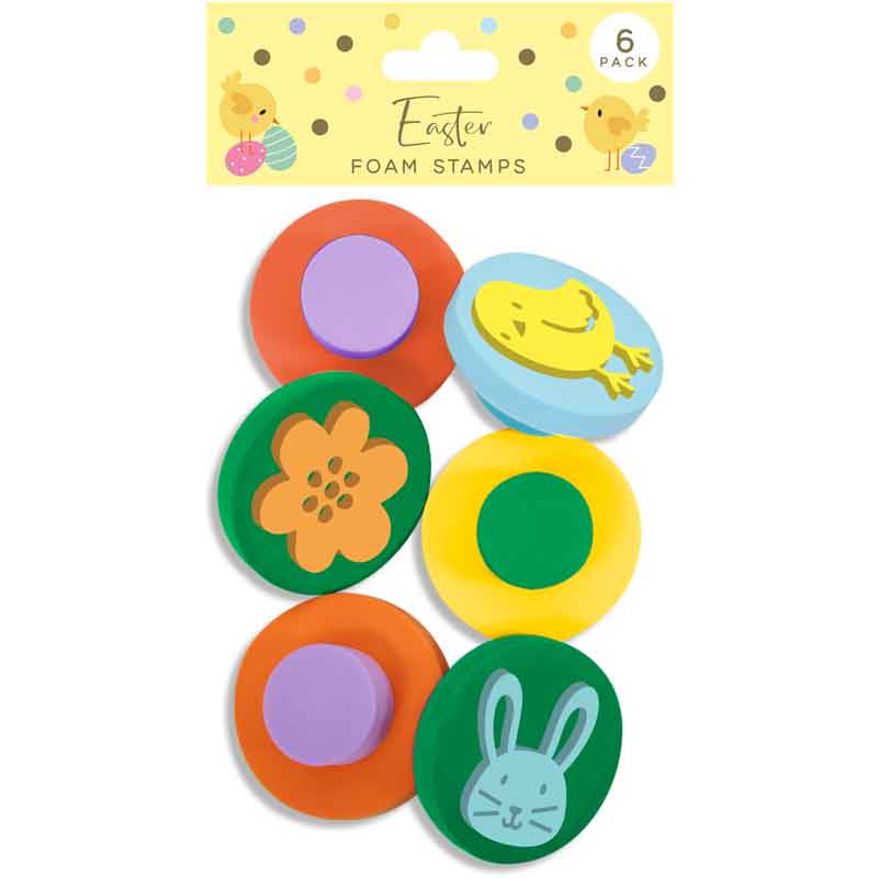 6PC EASTER FOAM STAMPS