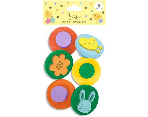 6PC EASTER FOAM STAMPS