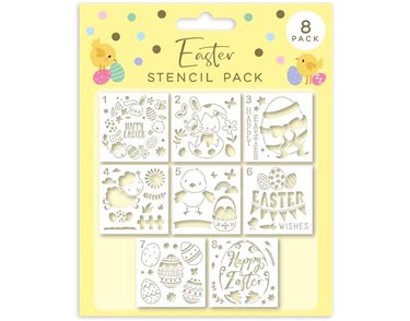 8PK EASTER STENCILS