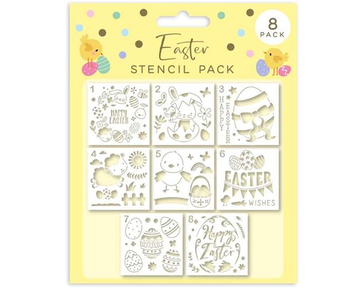 8PK EASTER STENCILS