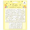 8PK EASTER STENCILS