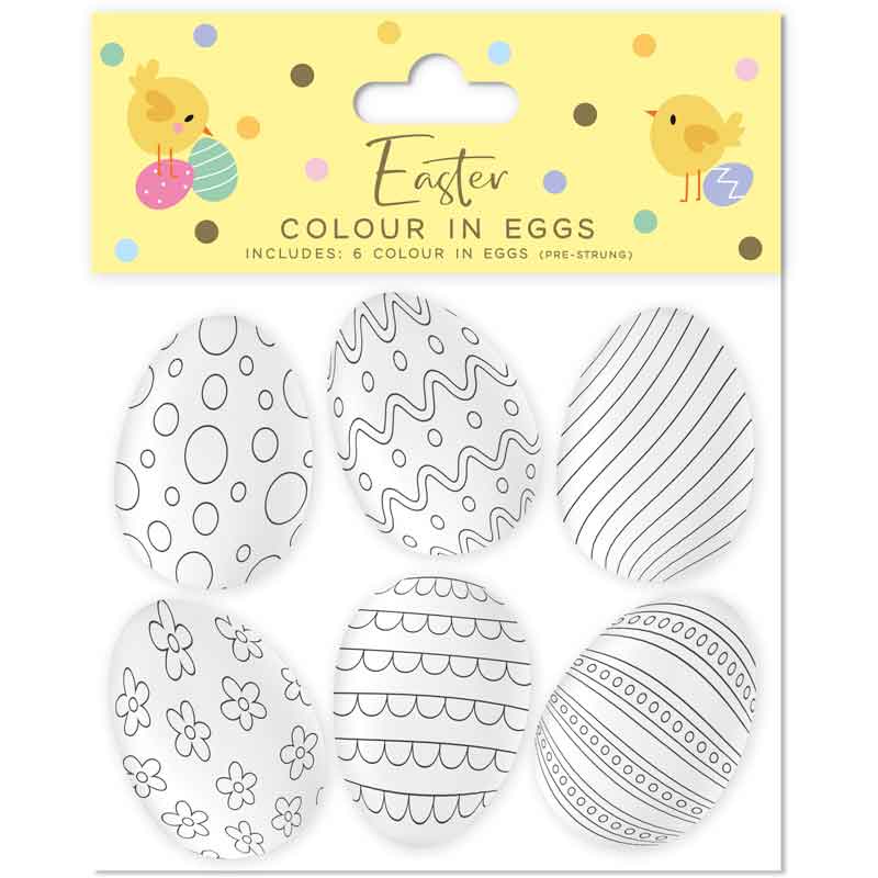 6PC EASTER COLOUR IN EGGS