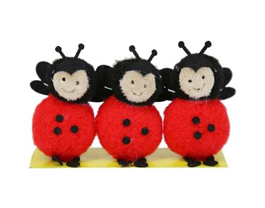 3PC EASTER LADYBIRDS