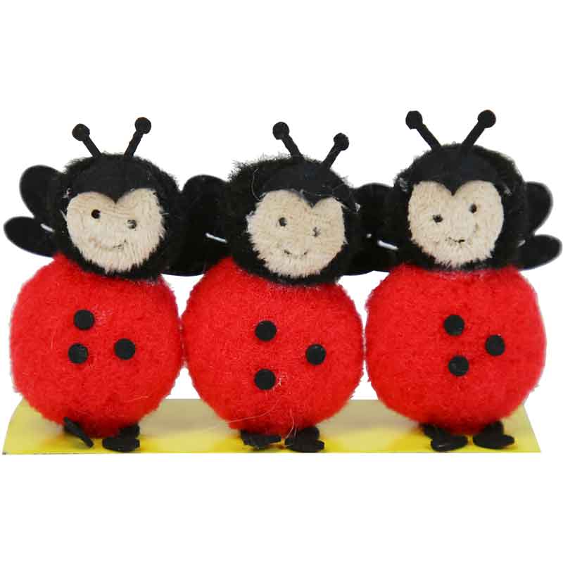 3PC EASTER LADYBIRDS