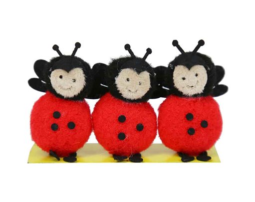 3PC EASTER LADYBIRDS