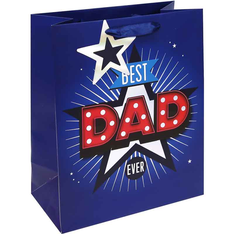 BEST DAD EVER LARGE GIFT BAG 12S