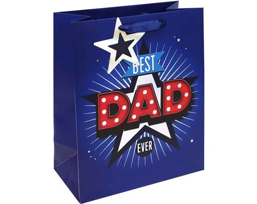BEST DAD EVER LARGE GIFT BAG 12S