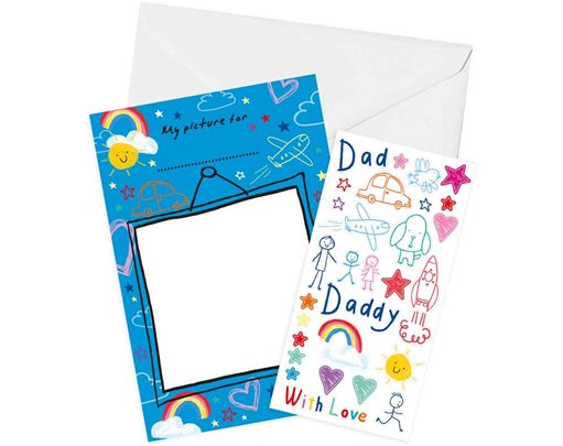 FATHERS DAY COLOUR IN CARD 12S