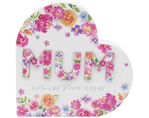 MUM HEART PLAQUE