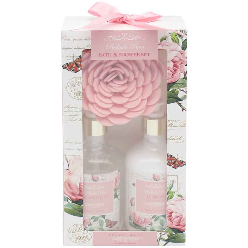 REDOUTE ROSE BATH & SHOWER SET