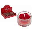 SCENTED ROSE CANDLE IN GLASS 12S