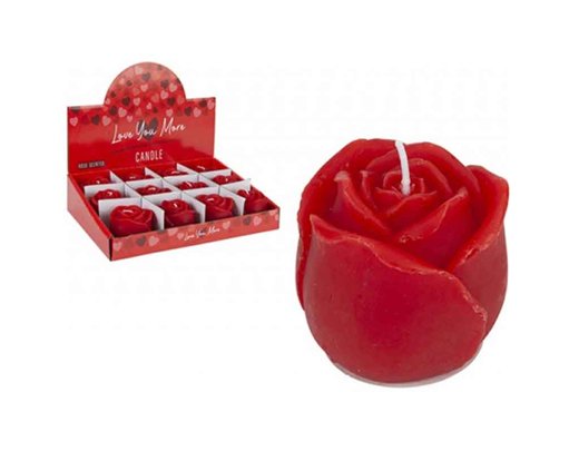 SCENTED ROSE CANDLE 12S