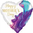 28in HEART MOTHER'S DAY ALLURING MARBLE JUMBO FOIL BALLOON