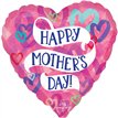 28in HEART MOTHER'S DAY LAYERED HEARTS FOIL BALLOON